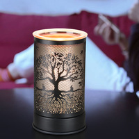 Diffuseur de cire électrique en métal, écologique, pour cire parfumée et huiles essentielles, avec prise multi-prises pour l'aromathérapie à domicile