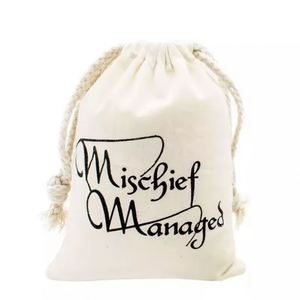 Eco Friendly 100% Cotton <b>Drawstring</b> <b>Laundry</b> <b>Bag</b> for Storage - Product Image 2