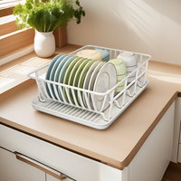 Égouttoir à vaisselle et étagère de rangement pour cuisine et salle à manger