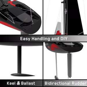 Bateau à voile <span class=keywords><strong>télécommandé</strong></span> en plastique 1M, vitesse rapide, vente en gros, 791-2 RTR - Product Image 5