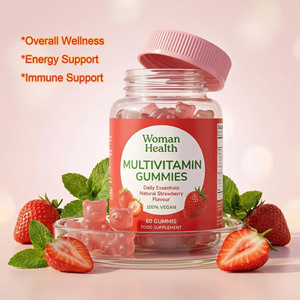 Complément alimentaire professionnel OEM pour femmes, multivitamines en gommes pour la santé globale, soulage la tension et la fatigue, soutient une alimentation équilibrée - Product Image 2