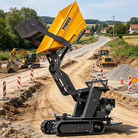 Mini-Dumper mit Schmalzugangsdesign, geeignet für kleine Baustellen im europäischen Markt, TOROS kleiner Raupendumper