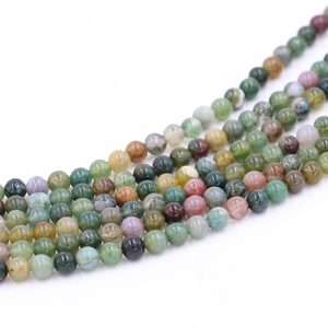 보석 만들기 8mm 도매 비즈 천연 돌 비즈 인도 마노 돌 비즈 - Product Image 3