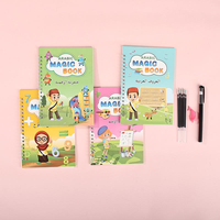 Cahier d'exercices à spirales réutilisable pour enfants, personnalisable en couleur et en design avec stylo