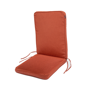 Cojín de respaldo bajo de 47x105 cm, color ladrillo - Product Image 1