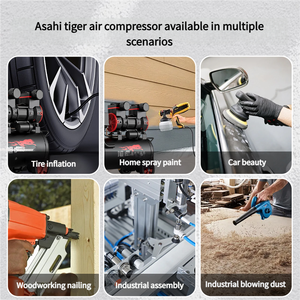 Kompresor Udara Mini Piston 1680W*2-50L 8 Bar Tanpa Oli dengan Motor Koil Tembaga, Rendah Kebisingan, untuk Penggunaan Mobil - Product Image 4