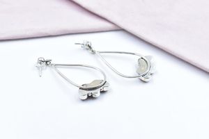 Lightweight Sponge Coral Sterling Silver Post <b>Stud</b> <b>Earrings</b> For Women Elegant Designer Jewelry - Product Image 3