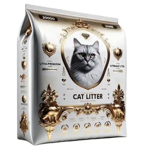 Vente en gros de bentonite mélangée anti-odeur et très agglomérante, acheter en gros un désodorisant recouvert de sable pour litière pour chat