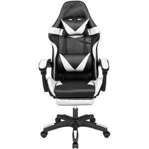 Chaise de jeu promotionnelle en gros, chaise PC ergonomique avec inclinaison à 135 degrés et roulettes en PU <span class=keywords><strong>pour</strong></span> cybercafé - Product Image 1