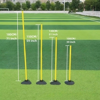 Barre d'obstacles amovible pour l'entraînement sportif, pour la vitesse et l'agilité au football, utilisée