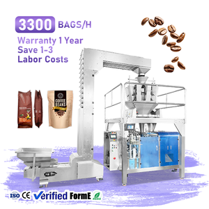 Máquina Automática para Llenar y Empacar Bolsas Preformadas de Granos de Café Tostados, Máquina para Llenar y Empacar Bolsas Doypack - Product Image 1