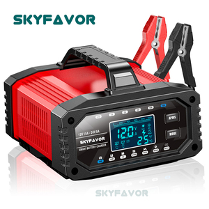 <span class=keywords><strong>Chargeur</strong></span> de <span class=keywords><strong>Batterie</strong></span> Tendance 12V 24V, <span class=keywords><strong>Chargeur</strong></span> Universel Automatique 15A pour Batteries au Plomb, LiFePO4, Moto et Voiture, Courant Réglable - Product Image 3