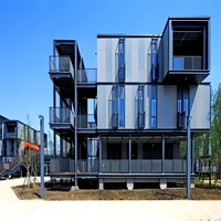 Maison Modulaire Préfabriquée à Châssis Léger en Acier, Style Moderne Européen, Construction Rapide, Ambiance Haut de Gamme, Écologique