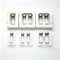 Envase Personalizable para Botellas de 3ml, 5ml y 10ml, Caja Plegable de Papel con Bandeja de Plástico para Productos Farmacéuticos