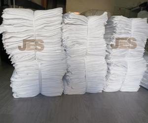 天然コットンタオル用リサイクルラグ,ホワイト,経済的なショップタオル - Product Image 4