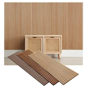 Sound absorbing 3D slate Acoustic Slat Wooden Wall Panels Akupanel wood acoustic panels timber for home theater