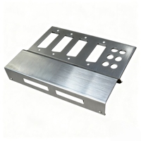 Casing interkom presisi tinggi, Casing interkom logam paduan aluminium emas mawar, fabrikasi logam lembaran cap presisi, penutup logam emas mawar Premium
