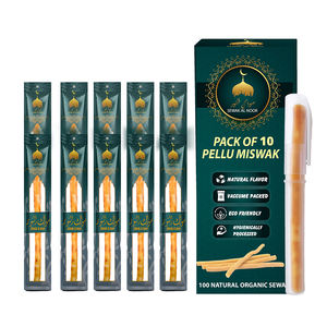 Palitos de Miswak Sewak Noor de Alta Calidad, 100% Naturales, Orgánicos y Biodegradables, Paquete de 10 - Product Image 1
