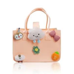 Маленькие Девочки Блестки сумочки Милая принцесса кошелек в форме ракушки фетровая сумка для детей