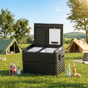 Refrigerador Portátil de Doble Puerta GCSOAR ED 35/45/55L con DC12V/24V para Auto y Camioneta, Ideal para Camping CN/GUA - Product Image 2