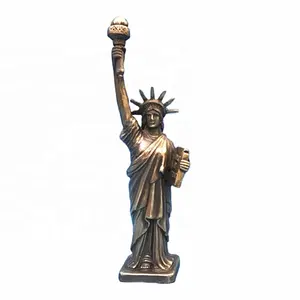 New York Lady Resina Estátua da Liberdade Figurines Home Bronze Escultura Lembrar para Home Decor