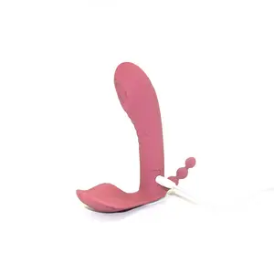 OEM Adult Sex Toy 10 Frequency Vibration And 10 Frequency Remote Flap Wear Dildo Vibrator For Women Waterproof Grade IPX6 3.7V