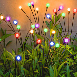 Lampe <span class=keywords><strong>solaire</strong></span> multicolore à <span class=keywords><strong>LED</strong></span> pour l'extérieur 6/8/10 <span class=keywords><strong>LED</strong></span> étanche Décoration de jardin Paysage Lampe de pelouse - Product Image 6