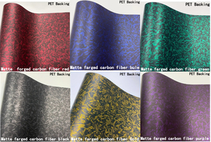 Usine directe de haute qualité brillant 2D or Fiber de carbone vinyle Film voiture <span class=keywords><strong>Wrap</strong></span> avec dégagement d'air bricolage autocollant décalcomanie - Product Image 5