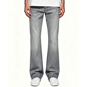 Jeans di Marca di Lusso per <span class=keywords><strong>Uomo</strong></span>, Pantaloni Casual a Zampa d'Elefante, Jeans con Logo Personalizzato all'Ingrosso per <span class=keywords><strong>Uomo</strong></span> - Product Image 1