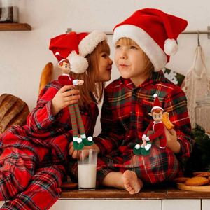 Design Christmas Elf <b>Doll</b> Tree Pendant Long-Legged Plush Toy Factory Direct Customizable Size & Color Polyester Material - Product Image 2