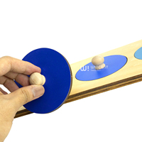 Puzzle en bois à boutons pour trier les formes, jouet éducatif Montessori pour tout-petits, reconnaissance des couleurs, bois naturel, cadeau pour enfants