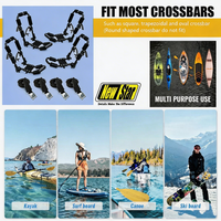Nouveau porte-bagages de toit en alliage d'acier rembourré Star Protective J-Bar, 2 paires, universel, pour transport de bateaux à moteur, kayaks, canoës, planches de surf