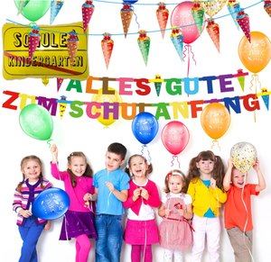 Sacchetti di Caramelle per Festa di Ritorno a Scuola, Striscioni in Carta, Bandierine, Palloncini in Lattice Stampati ABC 123, Adesivi per Zaini, Palloncini in Foil, Decorazioni - Product Image 3