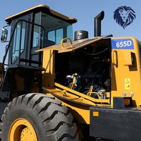Chargeuse sur pneus robuste et puissante SEM655D, moteur Weichai, capacité de 2,7 à 4,5 m³, charge utile de 5 000 kg, haute efficacité pour l'exploitation minière et la construction