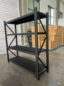 중형 중량형 롱스팬 선반 버터플라이 홀 창고 보관 랙 200-300kg/레벨 Q235 소재 에이셀리 브랜드 - Product Image 6