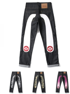 Pantalones Vaqueros Personalizados para <span class=keywords><strong>Hombre</strong></span>, Corte <span class=keywords><strong>Recto</strong></span>, Estampado con Patrón M, Bordado, Estilo Harajuku, Pantalones Anchos de Mezclilla - Product Image 2