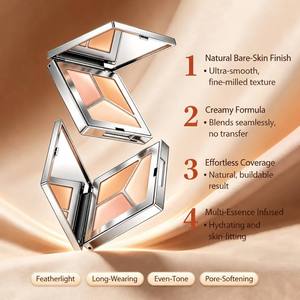<span class=keywords><strong>Corrector</strong></span> en Crema HD de Cobertura Total a Prueba de Agua de Marca Privada, Control de Grasa Mineral, Logotipo Personalizado, Maquillaje Facial Mate, MOQ Bajo - Product Image 2