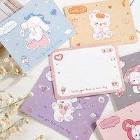 Carte de vœux mignonne de dessin animé, carte postale DIY pour étudiant, message Tanabata, carte de vœux d'anniversaire