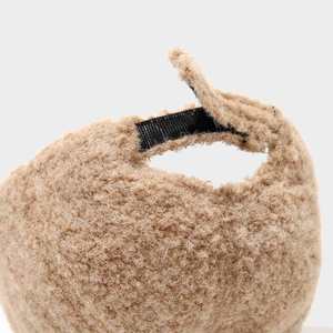 Gorra de Béisbol para Niñas, Otoño-Invierno, Bordada, Casual, Acolchada, Cálida, Simple, de Color Sólido, de Felpa - Product Image 5