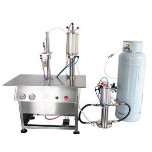 Máquina Semiautomática de Sellado y Llenado de Aerosoles con CO2 de Acero Inoxidable para Llenar Latas de Aerosol - Product Image 4