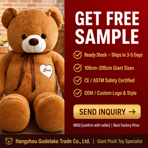 Grote Pluche Teddybeer Knuffel PP Katoen Liefdesgeschenk Groothandel 60-80cm Romantische Decoratie Aangepast Logo EN71 CE OEM ODM Trooster - Product Image 6