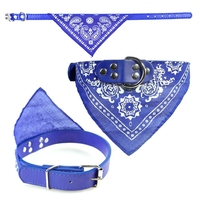 Bandana-collier pour chien imprimé totem exotique coloré, tailles XL/XXL/Petites, en PU et polyester écologiques avec lumières métalliques, décoration foulard