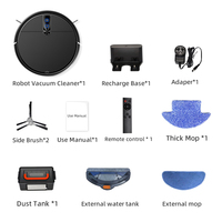 Robot aspirateur électrique 3-en-1 pour usage hôtelier, nettoyage automatique, application, Wi-Fi, commande vocale Alexa, fonction serpillière, auto-recharge, filtre HEPA