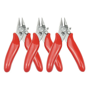 Mini cortadores diagonales de acero inoxidable de 3.5 pulgadas con mordazas lisas para alambre de calentamiento y uso en bricolaje - Product Image 1