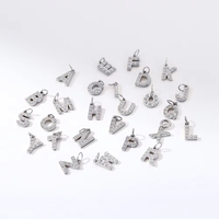 Collar y Pulsera con Colgante de 26 Letras Personalizadas con Incrustaciones de Diamantes en Acero Inoxidable, Certificación CE de Fábrica, Venta al Por Mayor