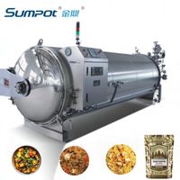 SUMPOT Water Immersion Retort Autoclaaf CE ASME voor de verwerking van ingeblikt voedsel, vlees, sap, koffie & melk