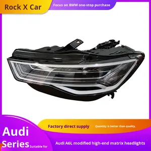 12-18 Audi A6L Full LED <span class=keywords><strong>Matrix</strong></span> C7Pa Conjunto de faros Actualización Compatible Modelo antiguo Modificado Nuevo tipo Y 6000K Color 12V - Product Image 4