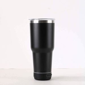 Orange Stainless Steel Tumbler Vacuum Insulated Travel Mug Lid Bluetooth Enabled Leak-Proof <b>Large</b> Capacity 6-12 Hours Thermal - Product Image 3