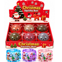 Juguetes de Peluche Suaves con Forma de Bollos Grandes de Navidad con Purpurina y Maltosa, 8.5 cm, para Niños y Adultos