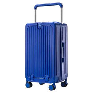 ラップトップカップホルダーとUSB充電ポートを備えた卸売ワイドトロリー荷物多機能フロントオープンスーツケース